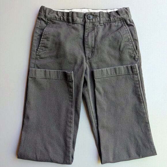 J. Crew Factory Crewcuts Boys’ Slim Pant in Flex Chino – Size 8, Coal Grey - Picture 1 of 4